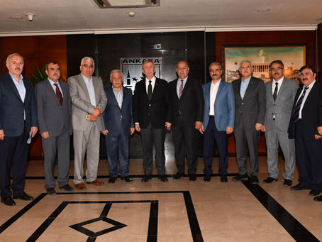 ANKARA BÜYÜKŞEHİR BELEDİYE BAŞKANI MANSUR YAVAŞ ZİYARET EDİLDİ