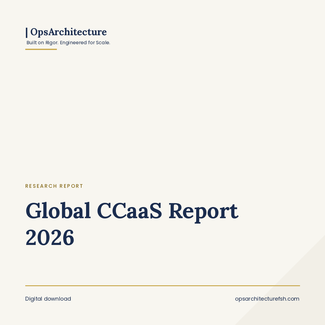 Global CCaaS Report 2026