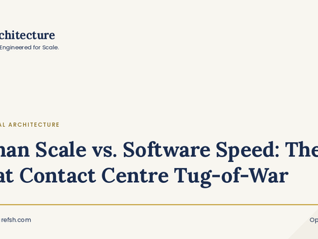 Human Scale vs. Software Speed: The Great Contact Centre Tug-of-War (And How to Play It)