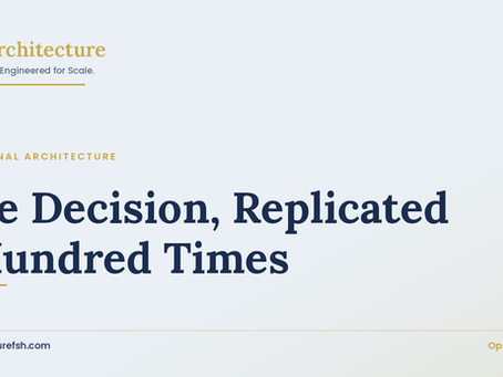 One Decision, Replicated a Hundred Times