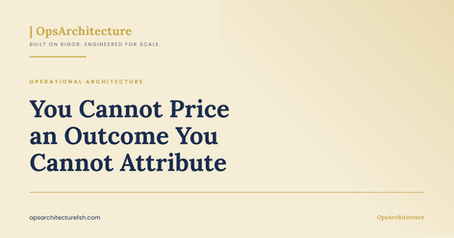 You Cannot Price an Outcome You Cannot Attribute