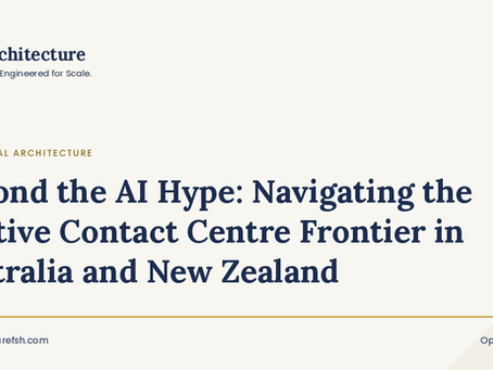 Beyond the AI Hype: Navigating the Captive Contact Centre Frontier in Australia and New Zealand