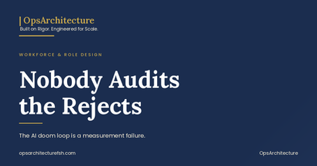 Nobody Audits the Rejects
