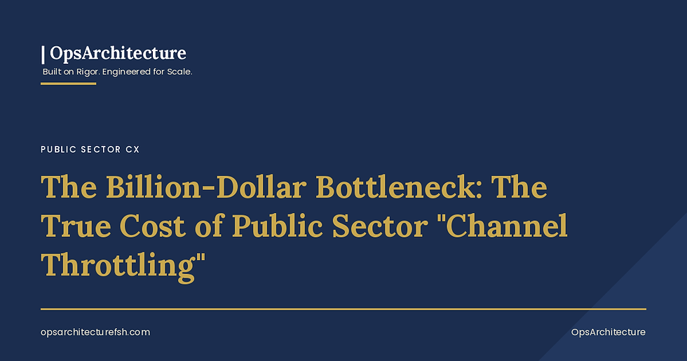 The Billion-Dollar Bottleneck: The True Cost of Public Sector "Channel Throttling"