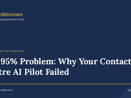 The 95% Problem: Why Your Contact Centre AI Pilot Failed