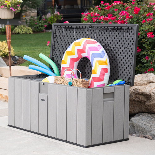 Lifetime Deck Box 150 Gallon (567.8 Litres), 150.2L x 71.8W x 70H cm