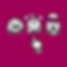 Three stylized, black-and-white emojis depicting joy, frustration, and shock above a pointing hand cursor, set against a deep berry #A00056 background for an eLearning reflection activity