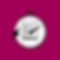 A vibrant stopwatch icon and multiple-choice buttons on a berry #A00056 background with a white hand cursor hovering over the correct answer to represent speed and accuracy.
