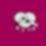 Two large overlapping circles on a berry #A00056 background with several text labels positioned inside and outside the intersection. A white hand cursor is dragging a new label into the center overlapping area.