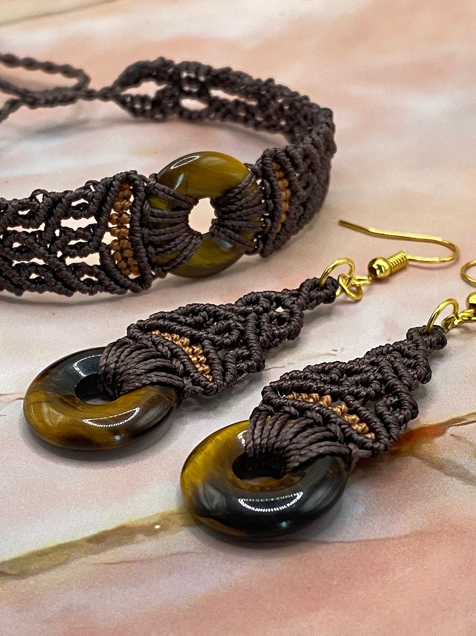 Thumbnail: Handmade macrame tribal set 