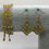Thumbnail: Handmade macrame funky beaded summer bracelet & earring set
