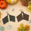 Thumbnail: Handmade macrame autumn pop earrings 
