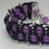 Thumbnail: Handmade macrame double row glass beaded bracelet