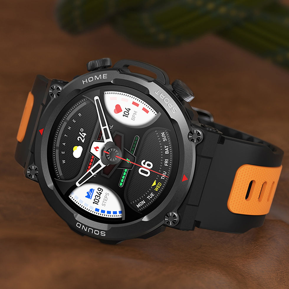 Thumbnail: Smartwatch with Bluetooth, Step Counter & Sleep Monitor