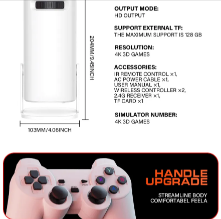 4K HD Pro Gamer Projector – Seamless & Vivid Visuals