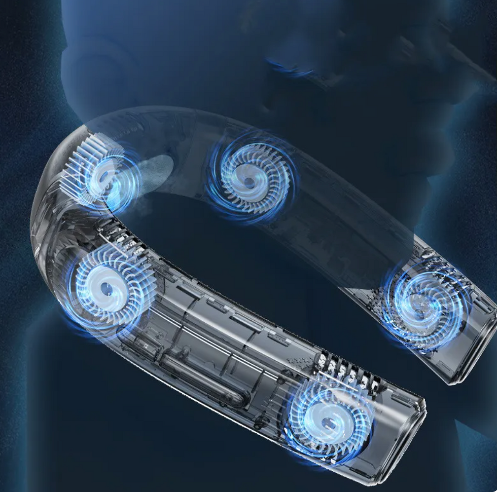 Thumbnail: Wearable Semiconductor Cooling Neck Fan with 5 Fans