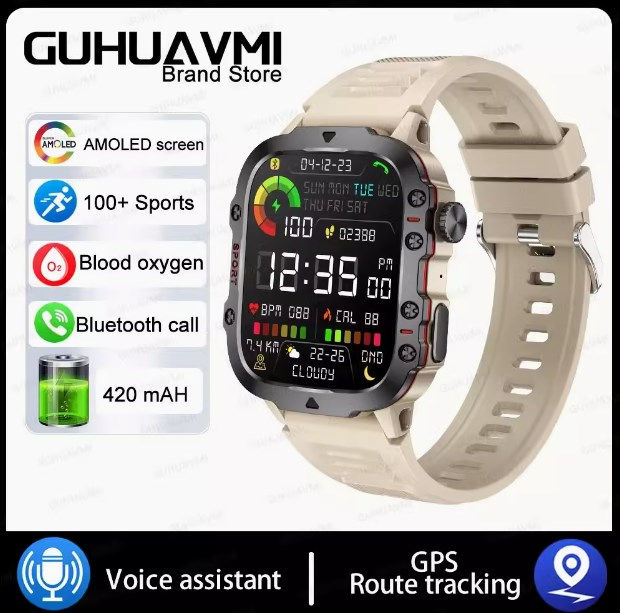 Thumbnail: Xiaomi Military Smartwatch for Men with Health Tracker