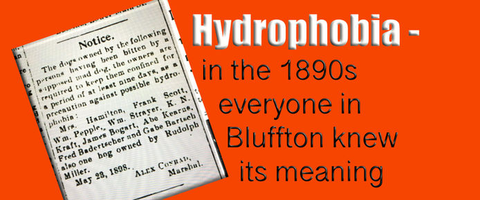 The story of mad dogs here in 1890s