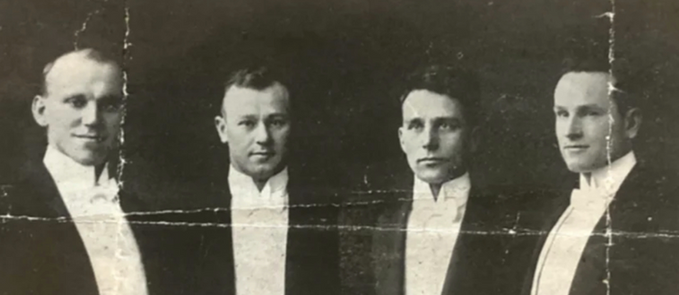 It's 1917 - meet the Richland Male Quartet