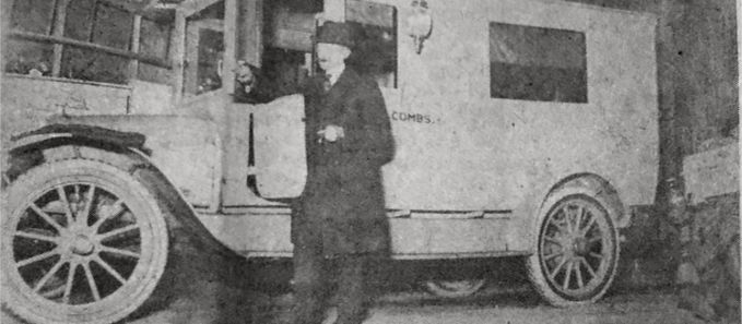Bluffton's first ambulance - 1916