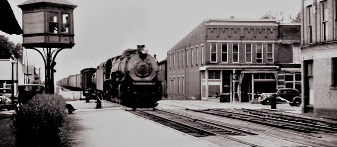 Fast east-bound freight through Ada