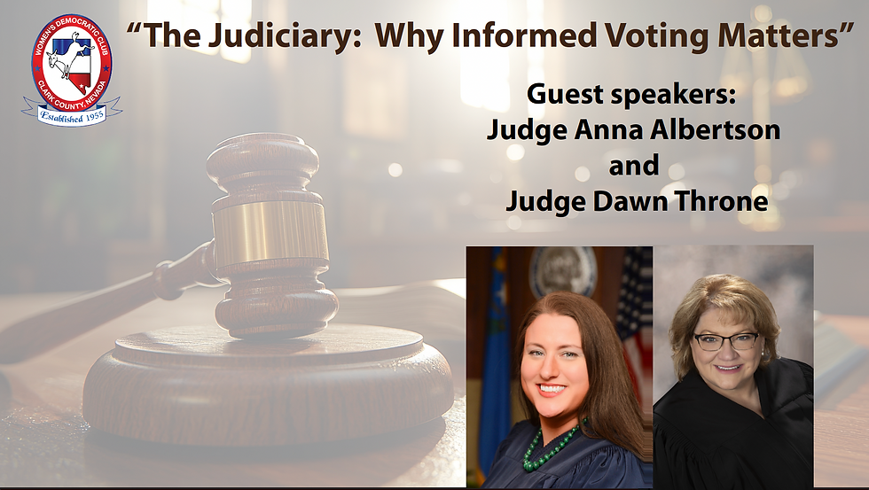 June 2026 Meeting - The Judiciary: Why Informed Voting Matters