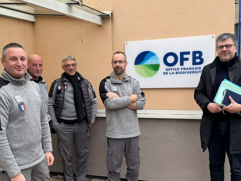Déplacement sur le terrain avec l'OFB