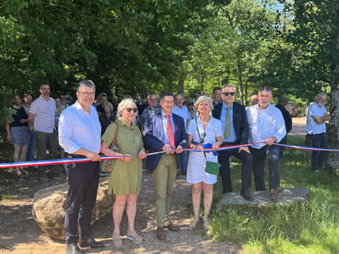 Inauguration des aménagements du lac du Rousset-Marizy