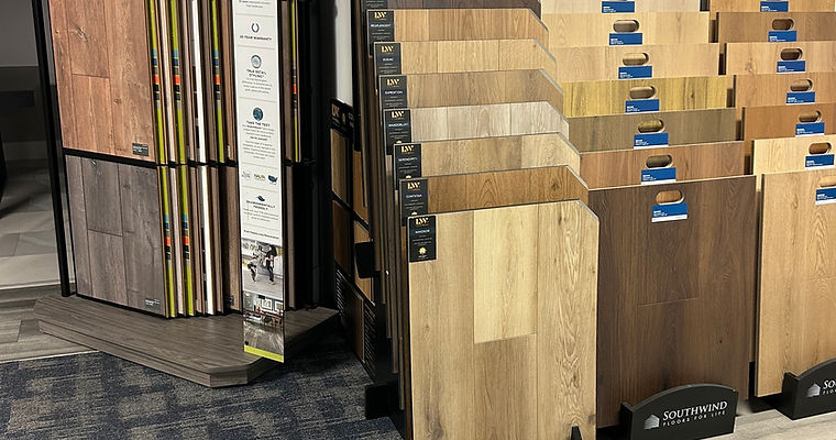 Showroom Displays for One Stop Flooring Shop in Asheville, NC