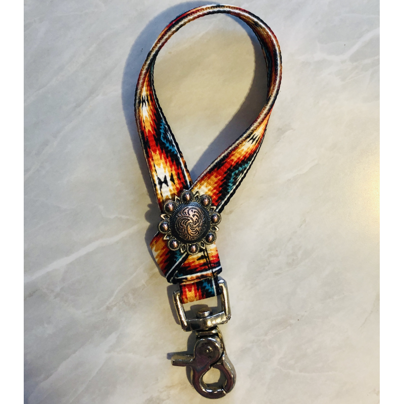 Nylon Tie-Down Keeper - Sunset Aztec