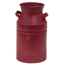Burgundy Milk Can