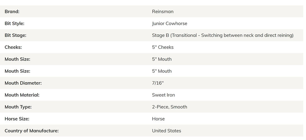 Thumbnail: 343 JUNIOR COWHORSE SMOOTH SNAFFLE
