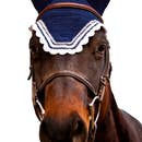 Equine Couture Fly Bonnet with Silver Lurex & Contrast Color