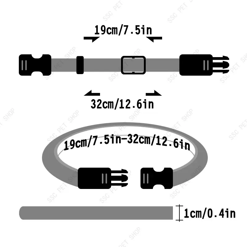 Miniatura: Coleira De Cachorro Com Gato Sino