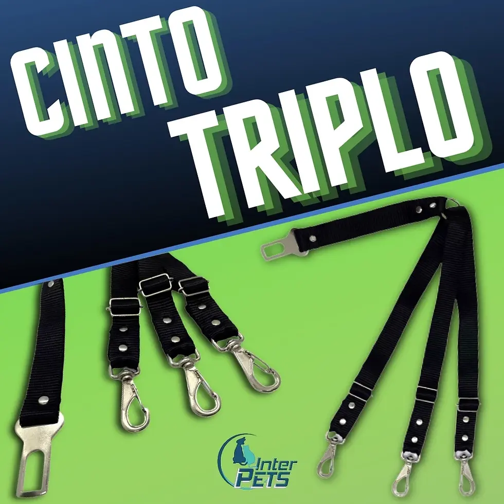 Miniatura: Cinto de segurança pet para cachorro e gato carro