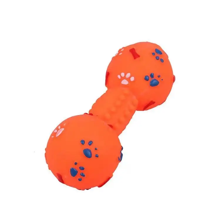 Miniatura: Haltere Brinquedo Pet 13CM/17CMBorracha Mordedor Sonoro Cachorro