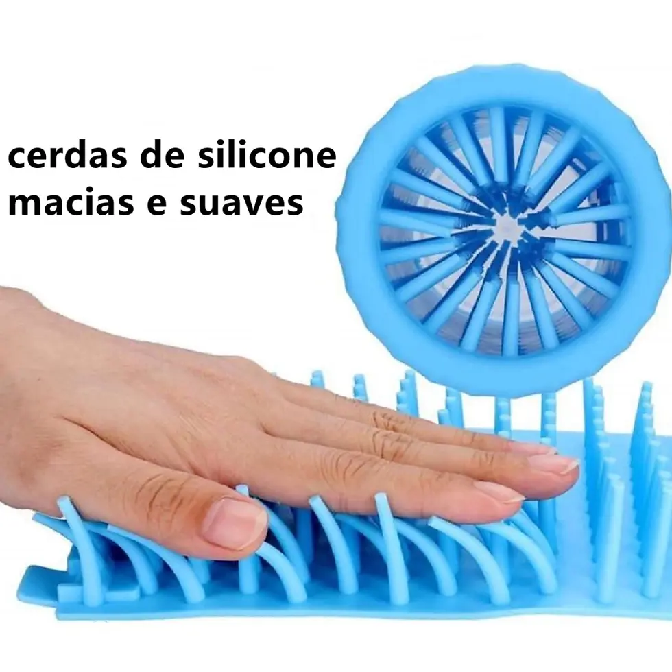 Miniatura: Limpa Patas Cachorro De Animais Silicone Washer Cup Pets Copo Limpador Banho Pat