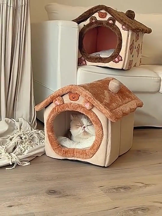 Miniatura: Cama Removível Lavável Quente e Peludo para Cachorro e Gato