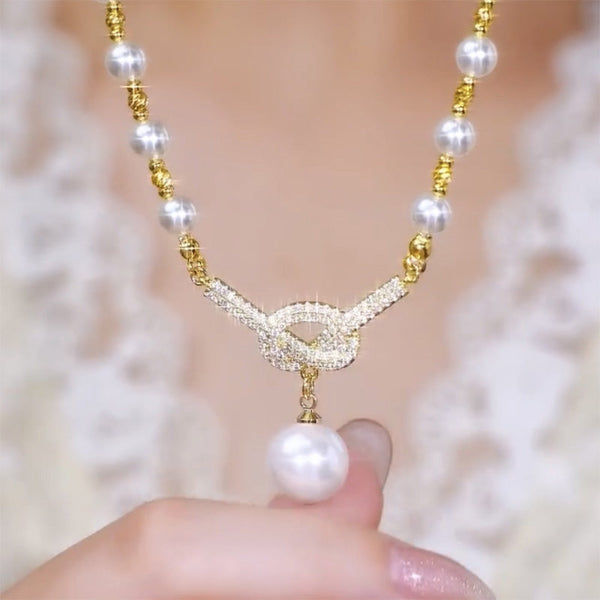 Thumbnail: Jewelance™ PearlNecklace 1+1 GRATIS: Vrouwen Elegante Parel Kraal Ketting