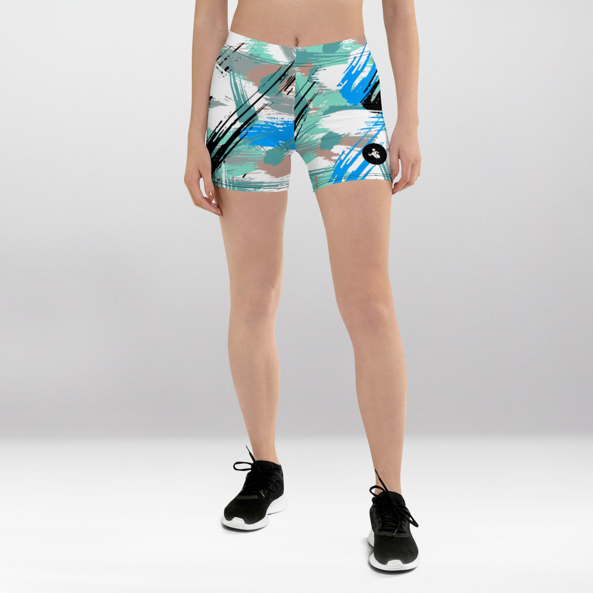 Shapeit Gym & Street Wear - Abstract Art Booty Shorts
