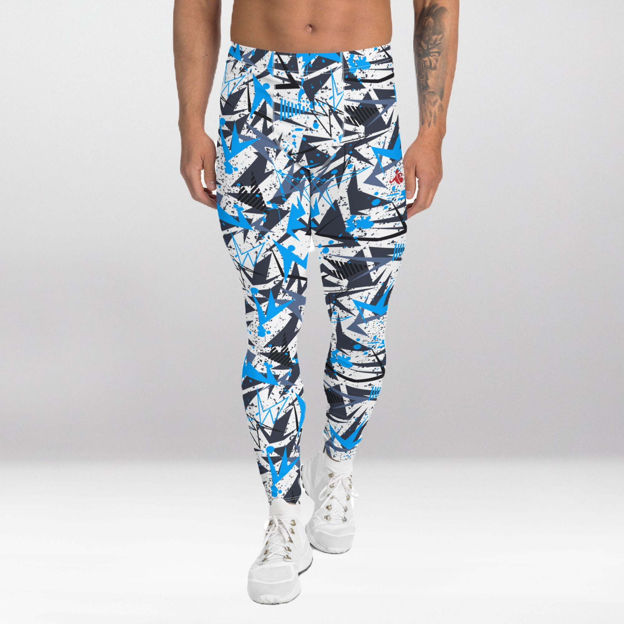 shapeit gym & street wear Men's Blue Splatter Exercise Leggings