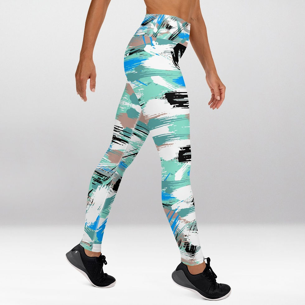 Miniature : Shapeit Gym & Street Wear - Abstract Art exercise leggings.