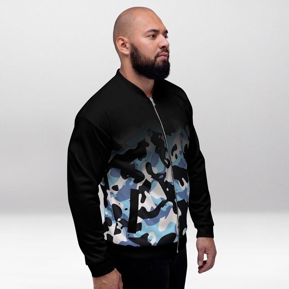 Thumbnail: Men's Camo Fade Bomber Jacket