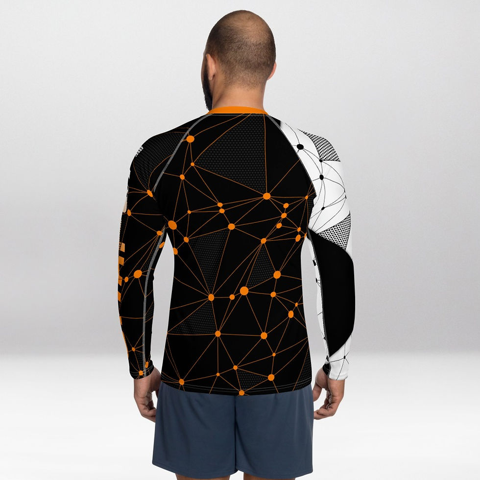 Thumbnail: shapeit gym & street wear Connect the Dots - Men's Muscle Fit Rash Guard