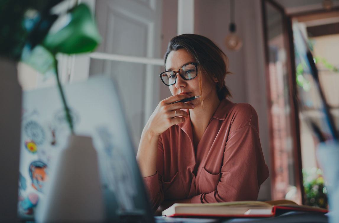 Marketing consultant concentrating