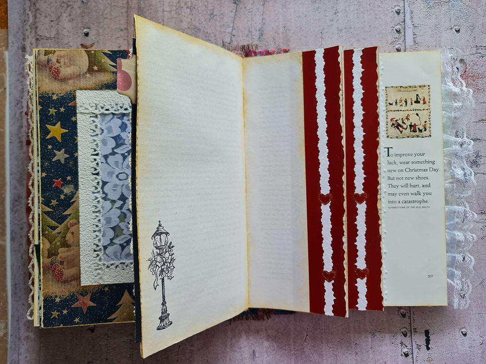 Thumbnail: The Book of Christmas Altered Book Junk Journal 