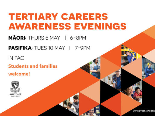 Māori Tertiary Careers Awareness evening: Thurs 5 May 6-8pm