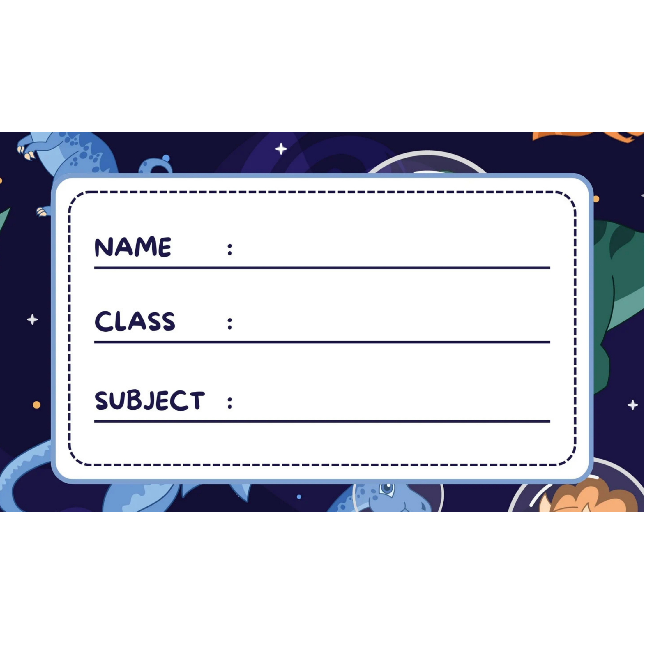 School Book Stickers - Space