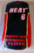 LeBron Miami Heat Jersey Cake