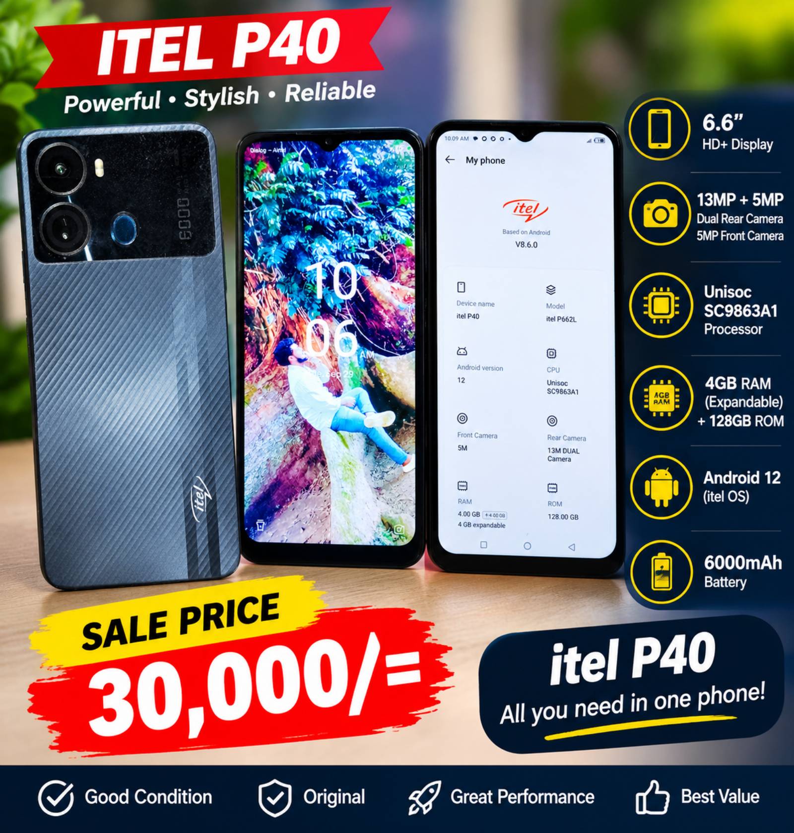 itel P40 128GB